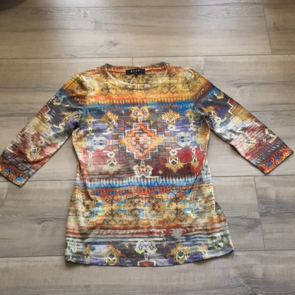 B.L.E.U Top 3/4 Sleeve Size S